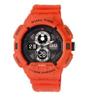 ساعة كيو اند كيو انالوج رقمية للرجال بسوار من المطاط - Gw81j005y