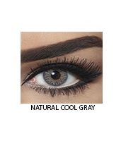 زوج عدسات لاصقة تجميلية من بيلا - natural cool gray  