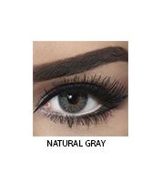 زوج عدسات لاصقة تجميلية من بيلا - natural gray  - فضي