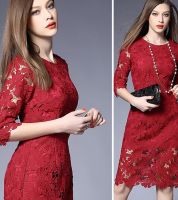 فستان سهرة - M - احمر