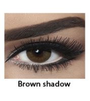 زوج عدسات لاصقة تجميلية من بيلا - brown shadow - بني