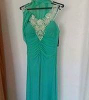 فستان انيق  - 40-42 - مشمشي اخضر وازرق