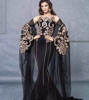 فستان - 50 - الاسود المذهب