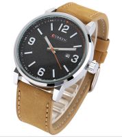 ساعة كورين رجالية  بأطار فضي 