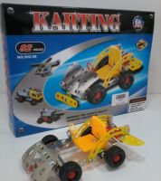 لعبة تركيب السيارة من قطع حديدة صغيرة