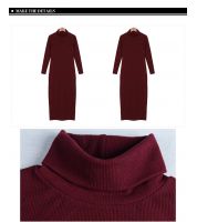 بلوزة قطنية طويلة - M - احمر  تركي 