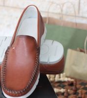 حذاء طبي جلد طبيعي - 42 - احمر مائل للبني