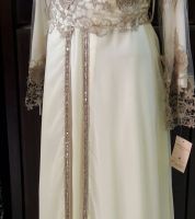 قفطان مغربي فاخر  - L - بيج