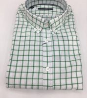 قميص  رجالي - S - ابيض واخضر Polopark