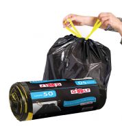 اكياس نفايات جولف -  اسود  52*65 سم  50 قطعة 