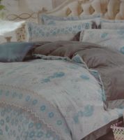 طقم وجه ملحفه  قطن  - فيروزي - مزدوج/كامل