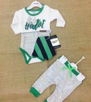 طقم تركي - 0 - 3 اشهر - متعدد الالوان