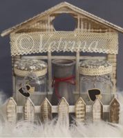 طقم سكريات شكل بيت بيج 