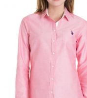 قميص من ماركه  يو اس بولو  اسن - M - زهري فاتح