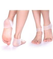 جوارب السيليكون ( الاصلي) معالجة التشققات و حماية كعب القدم [2 قطع]