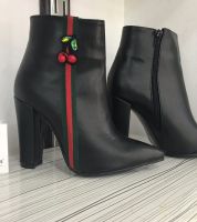 جزمة شتاء موديل 2018 جلد - 36 Eu - اسود