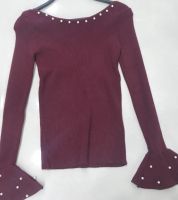 بلوزة edmonds fashion - onse size - خمري