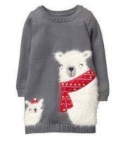 فستان صوف بناتي  - سنة - سكني