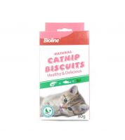 بسكوت للقطط BIOLINE Catnip cookiessalmon 80G