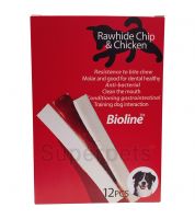 مكافئات للكلاب BIOLINE Leather chicken stick