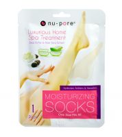 Nu-Pore, جوارب الترطيب، بخلاصة زبدة الشيا والصبار، 1 زوج