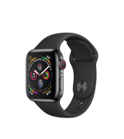 ابل واتش سيريس 4 apple watch series - gold - ستانلس ستيل - black
