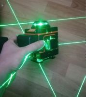 جهاز ليزر شكلة 16 خط لون اخضر + ريموت تحكم