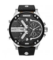  ساعة للرجال ديزل بمينا لون اسود و سوار من الجلد - Dz7313