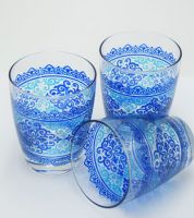 طقم 3 كاسات زجاج ،،cerve