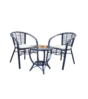 طاولةرتان مع 2 كرسي و فرش