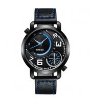 بريك ساعة عملية كاجوال رجال انالوج بعقارب جلد - B3023