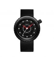 بريك ساعة عملية كاجوال رجال انالوج بعقارب مطاطي - M728-bk