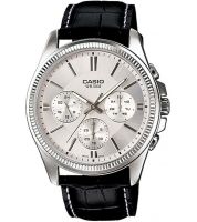 ساعة يد رجالي من كاسيو ، انالوج بعقارب ، جلد ، اسود ، Mtp-1375l-1avdf