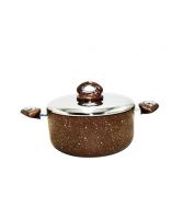 طنجرة جرانيت22 سم اليت جرانيت  بني