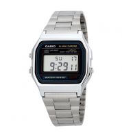 ساعة Casio Unisex Grey Dial Stainless Steel - A158WA-1DF