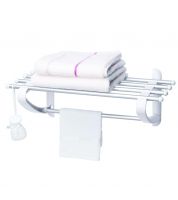 رف حمام مع قاعدة محارم 53 سم