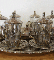 طقم شاي مع صنية تركي aytek