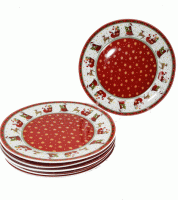 6صحون اكل رئيسي كرسمس  35115