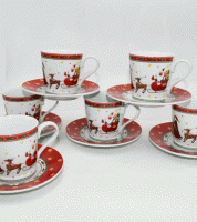 6 فناجين قهوة كرسمس 33557