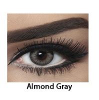 زوج عدسات لاصقة تجميلية من بيلا - almond gray  - رمادي