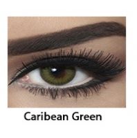 زوج عدسات لاصقة تجميلية من بيلا - caribean green - اخضر