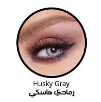 زوج عدسات لاصقة تجميلية من بيلا - glow husky  - رمادي