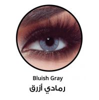 زوج عدسات لاصقة تجميلية من بيلا - secret bluish gray  - رمادي ازرق