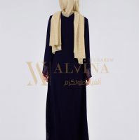 عباءة مميزة من Alvina لون كحلي  - 40 - كحلي