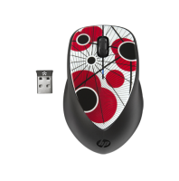 ماوس ليزر  Hp Wireless Mouse  X4000 - احمر وابيض