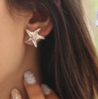 مجوهرات - حلق نجمة فضة 925 