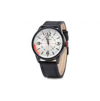 ساعة رجالية  اسود اللون  مقاومة للماء  كورين 