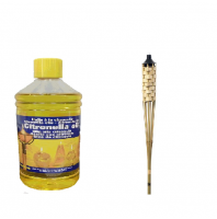 طارد الحشرات Bamboo Tiki Torches+TORCHLIGHT 1 LITER OIL IMPORTS