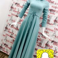 فستان تركي للمحجبات - 36 Eu - فستقي