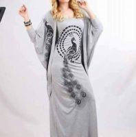 فستان الطاوس  - سكني واسود